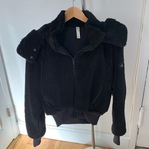 Alo Yoga Faux Fur Cropped Jacket